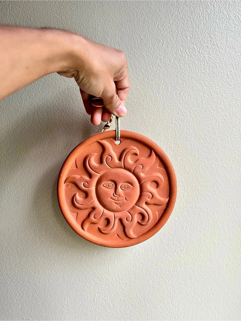 Fox Run Sun Face Wall Decor Orange